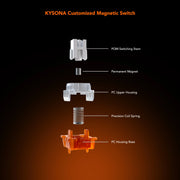 KYSONA KM82 HE Wired Gaming Keyboard Magnetic Switch 75% 82 Key 8000Hz Polling Rate PBT Ultra-Precision 0.005mm RGB For Gamer