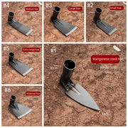 Gardening Tools Manganese Steel Garden Hoe Anti-Rust Manual Weeding Hoe Durable Weeding Removal Tool Garden Yard Farm