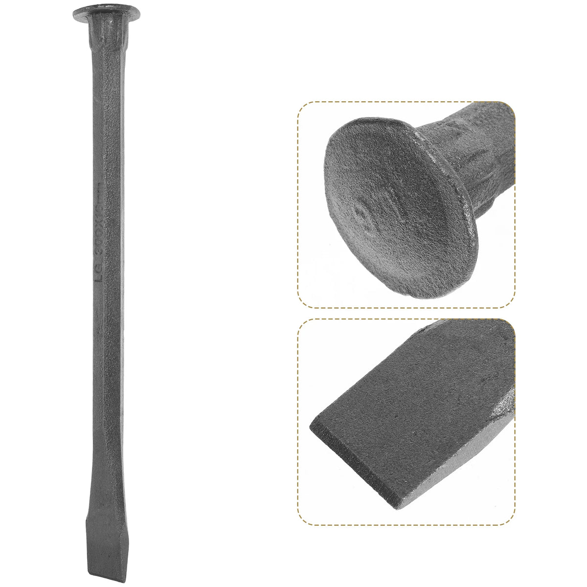 Masonry Chisel Durable Carbon Steel Iron Heavy Duty Stone Chisel for Woodworking Carving Concrete Brick Masonry Tools