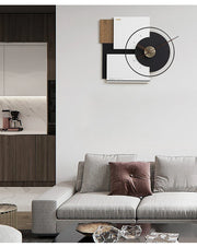 Large Living Room Wall Clock Silent Art Watches Luxury Mural Clocks Walnut Pointer Room Decor Ornaments Modern Wall Decoration