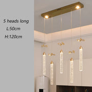 Modern home decoration salon lamps for living room smart crystal Pendant lights dining room indoor lighting
