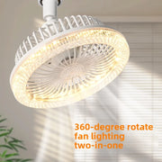 New Ceiling Smart LED Fan Light Living Room Bedroom Modern and Simple Home Intelligent Remote Control Restaurant LED Fan Light