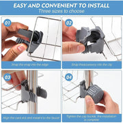 Kitchen Sink Drain Rack Sponge Storage Flexible Faucet Holder Soap Drainer Towel Rack Shelf Organizer Kitchen Accessories