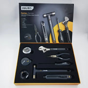 Deli new tool set household home series household screwdriver tape wrench vice tape art knife raw material belt tool collection