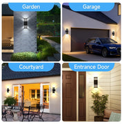 Smart Wall Lights Motion Sensing Outdoor Led Wall Lamps Waterproof 110v 220v For Porch Lamps Backyard Garden Garage Decor
