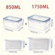 4pcs/set Storage Container, Multifunctional Leak Proof Food Storage Box  food storage containers  containers for kitchen