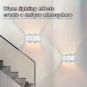 Smart Magnetic LED Wall Lamp with Motion Sensor Night Light 3 Color/Multicolor USB-Powered for Bedroom Living Office Wardrobe