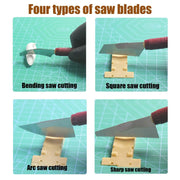 Hand Saw Model Tools Hand Model Modeling Tools Set Hobby Craft Saw Hacksaw Tool Kit with 4 Craft Cutters for Handcrafted Cutting