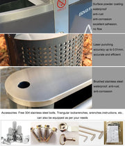 Garden Decoration Flower Pots Galvanized Steel Powder Coated Outdoor Planters Box Manufacturer