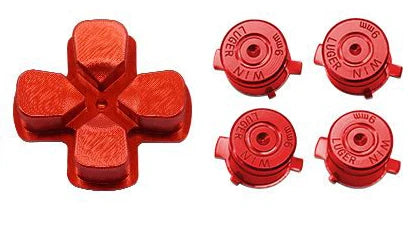 For PS4 SLIM PRO Metal Cross ABXY 3D Analog Thumbstick Aluminum Joystick Universal Cover Buttons For Xbox One S X Controller