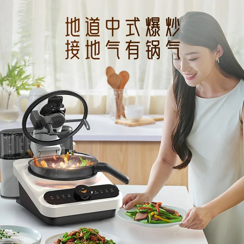 Kitchen Robot Machine 220V Intelligent Food Processor Home Automatic Cooking Machine Multi-cooker רובוט חכם  robots de cuisine