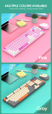 2.4G Wireless Keyboard and Mouse Set Gaming Wireless Keyboard Mouse Combo Wireless Mouse for Laptop Desktop PC Accessories