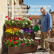 Garden Planter Flower Box Garden Bed Raised 3-tier Mobile Garden Balcony Planter Trolley With 4 Wheels Easy Movable and Fixed