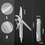 SWISS TECH 11 in 1 Mini Multitool Multi-function Tools with Scissors Screwdriver EDC Outdoor Survival Hand Tool
