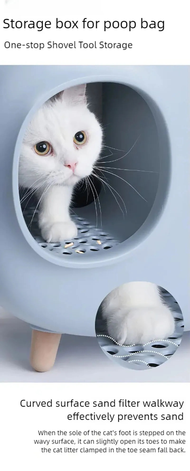 Mochi cat litter box fully enclosed pet supplies cat toilet drawer large cat litter box cat supplies