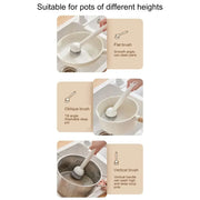 Kitchen Pot Brush for Home Use Long Handle Rotating Dish Washing Scrubber with Liquid Dispenser Easy Clean Pan and Bowl