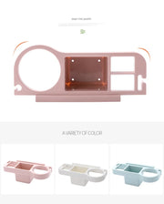 Home Accessory Set Storage Shelf, Holder for Storing Hair Dryer, Curling Iron, Bathroom Organizer