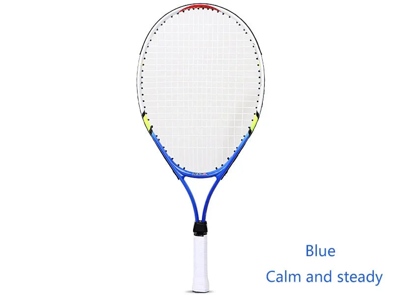 Hot Sale 23 Inch Special Tennis Racket for Teenagers Aluminum Alloy Tennis Racket Strong Nylon Wire for Children's Training 1pcs
