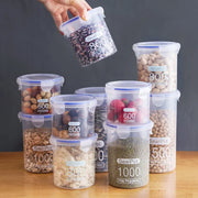 1pc Sealed Storage Box Transparent Kitchen Food Grain Organizer Storage Tank Plastic Large capacity Moisture-proof Sealed Jars