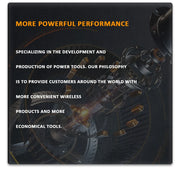 Brushless Electric Treasure Multitool Tools Screwdriver Wrench Impact Drill Polisher Reciprocating Saw Polisher Power Accessory