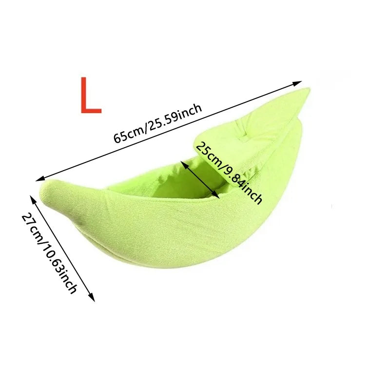 Banana Cat Bed House For Winter Funny Cute Cozy Cat Mat Beds Warm Durable Portable Pet Basket Kennel Dog Cushion Cat Supplies
