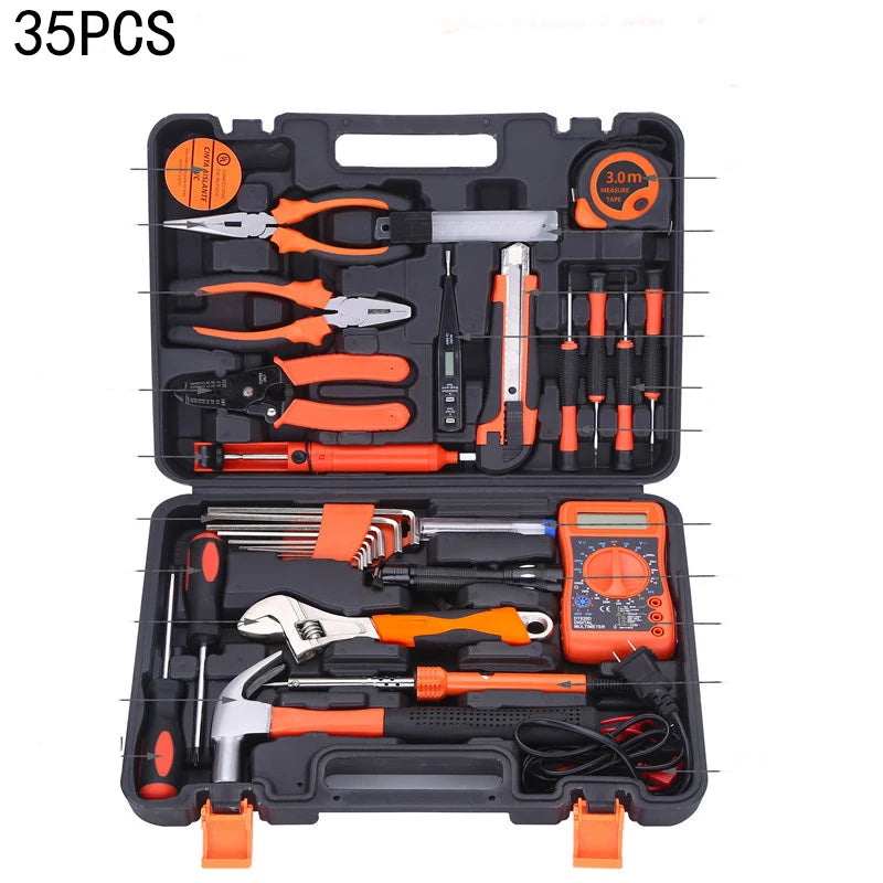 New Hardware Tool Set Combination Tool Set Multifunctional Household Use Manual Woodworking Toolbox Manual Repair Tool Sets