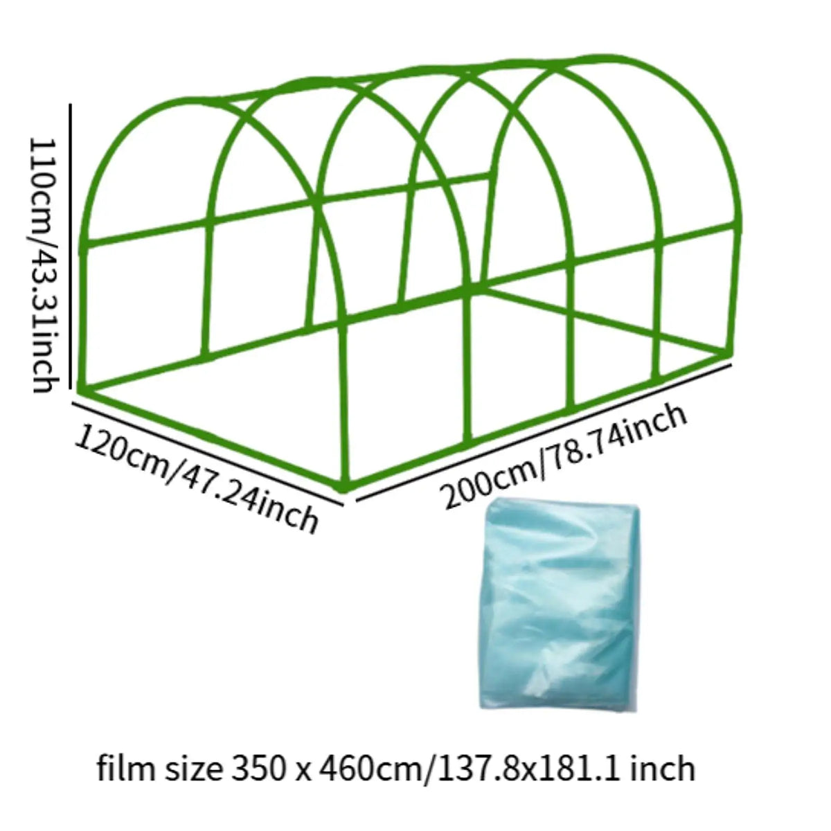 Garden Greenhouse Nursery Plant Cover Tent Fruit Flowers Growing Protection Easy Installation for Home Patio Outside Backyard