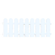 Plant Borders White Edgings Garden Picket Fence Ornamental Grass Lawn Flowerbeds Plant Borders for Indoor and Outdoor Villas
