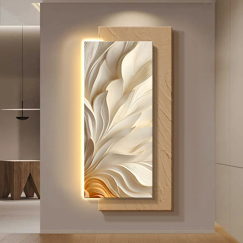 3D living room decoration painting, corridor hanging painting, simple and atmospheric living room entrance wall lamp painting