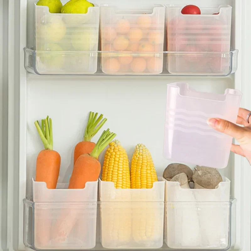5/1PCS Refrigerator Storage Boxes Food Fresh Organizer Cold Storage Crisper Fruit Spice Food Container Boxes Home Kitchen Box
