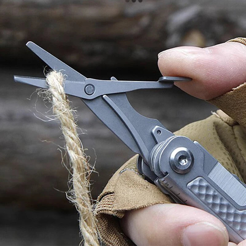SWISS TECH 11 in 1 Mini Multitool Multi-function Tools with Scissors Screwdriver EDC Outdoor Survival Hand Tool