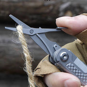 SWISS TECH 11 in 1 Mini Multitool Multi-function Tools with Scissors Screwdriver EDC Outdoor Survival Hand Tool