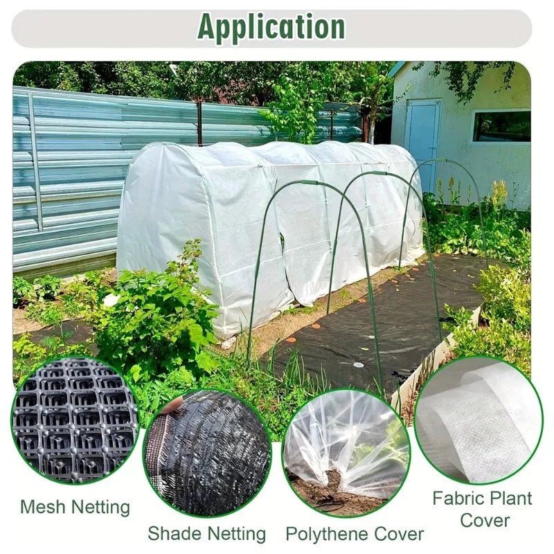 VELIF-Garden Arch Kit-For Vegetable For Raised Beds-Row Cover Greenhouse Garden Fabric-Easy Setup