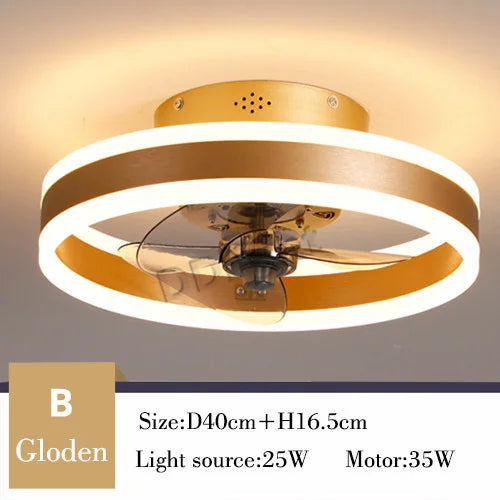 Modern New Smart LED Ceiling Fan Lights Remote Control Dimmable Bedroom Decor Ventilador Lamp Living Dining Room Indoor Lighting