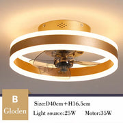 Modern New Smart LED Ceiling Fan Lights Remote Control Dimmable Bedroom Decor Ventilador Lamp Living Dining Room Indoor Lighting