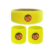 Football Fitness Colorful Cotton Sport Wrist Protector Kid Wristbands Running Headband Sports Sweatband