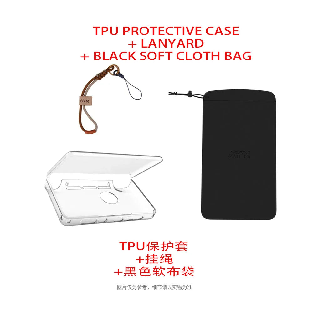 Unique Gaming Accessories Dual Screen Flip Up Handheld Device Protective Case Storage Bag Lanyard Soft Bag for AYN THOR Custom