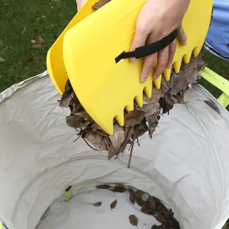 Lightweight Leaf Scoops Rubbish Collect Hand Rakes Grabber Leaf Pick Up Tools for Garden Cleaning Yard Grass Clippings