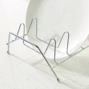 Kitchen Storage Draining 7/9 Slots Pot Lid Dish Rack Plates Metal Bowl Storage Holder Drying Stand Organizer Kitchen Tools