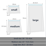 Reusable Storage Bags, Zipper Lock Bags, Food Grade Transparent Storage Bags