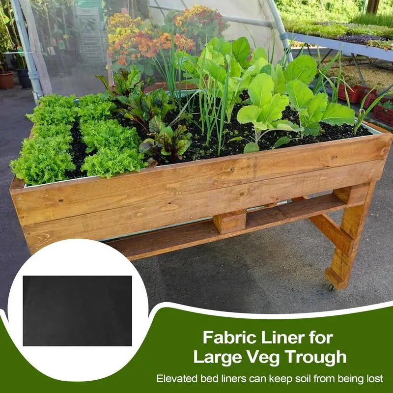 Landscaping Fabric Breathable Recyclable Waterproof Garden Bed Liner Ground Cover Gardening Pots, Planter & Accessories 1.6*2.9M