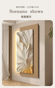 3D living room decoration painting, corridor hanging painting, simple and atmospheric living room entrance wall lamp painting