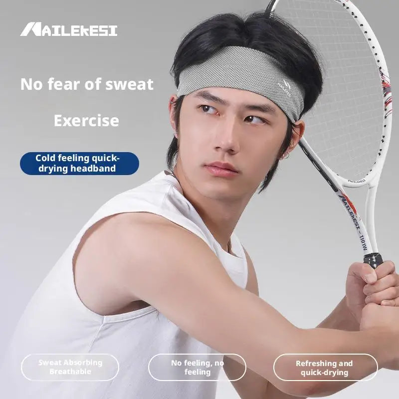 Sport Headband Breathable Non Slip Sweatband Fitness Running Tennis Headband Lightweight Sweat Wicking Hairband