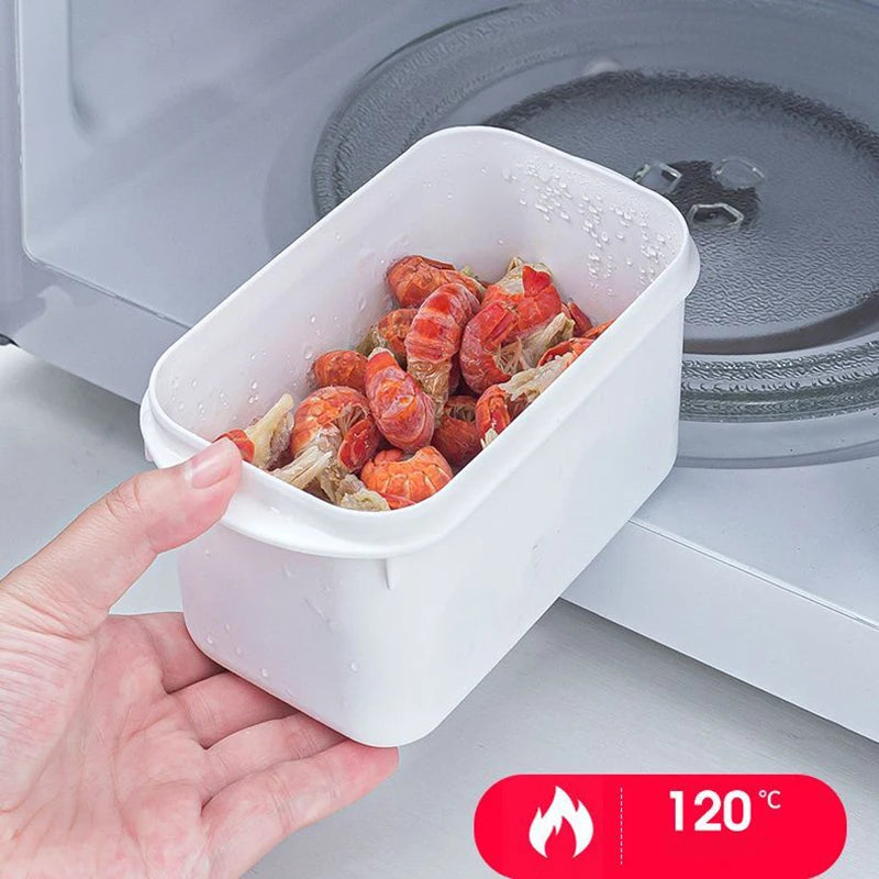 White Fresh Box Kitchen Storage Refrigerator Food Storage Containers Kitchen Storage Food Sealed Organizer Kitchen Supplies 2024