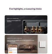 Xiaomi Smart Switch Wall Switch Double Key Dual Control Live Neutral Line Work For Smart Light Remote Control Switch Mi Home New