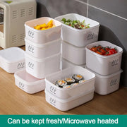 Large Capacity Food Storage Box Useful Plastic Moisture-proof Vegetables Food Container Fresh-keeping Fridge Organizer