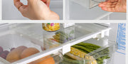Hanging Fridge Storage Clear Refrigerator Shelves Organizer Eggs Fruits Vegetable Food Container Space Saving Kitchen Drawer Box