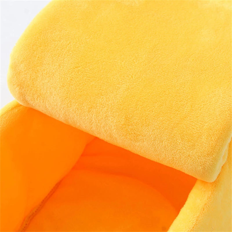 Banana Cat Bed House For Winter Funny Cute Cozy Cat Mat Beds Warm Durable Portable Pet Basket Kennel Dog Cushion Cat Supplies