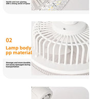 New Ceiling Smart LED Fan Light Living Room Bedroom Modern and Simple Home Intelligent Remote Control Restaurant LED Fan Light
