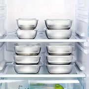 5pcs Stainless Steel Food Storage Stackable Meal Prep Boxes for Kitchen Fridge Lunch Ideal for Meal Prep Travel Kitchen Storage